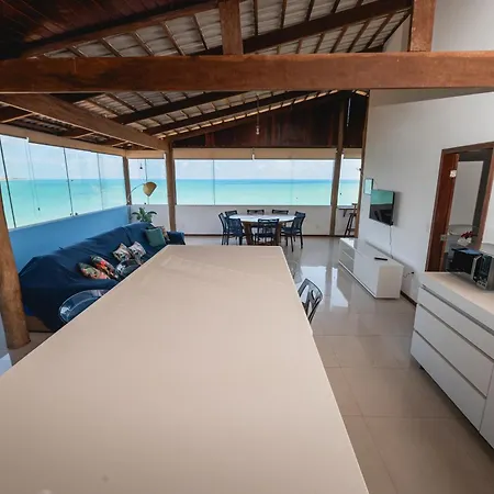 Cobertura exclusiva em ponta negra com vista para o mar-2